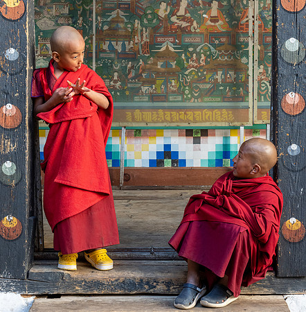 Young Monks in Bhutan